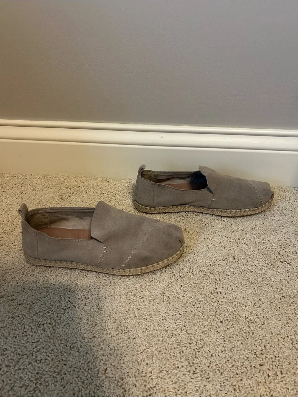 Tom’s Suede Espadrille Slip On Shoes